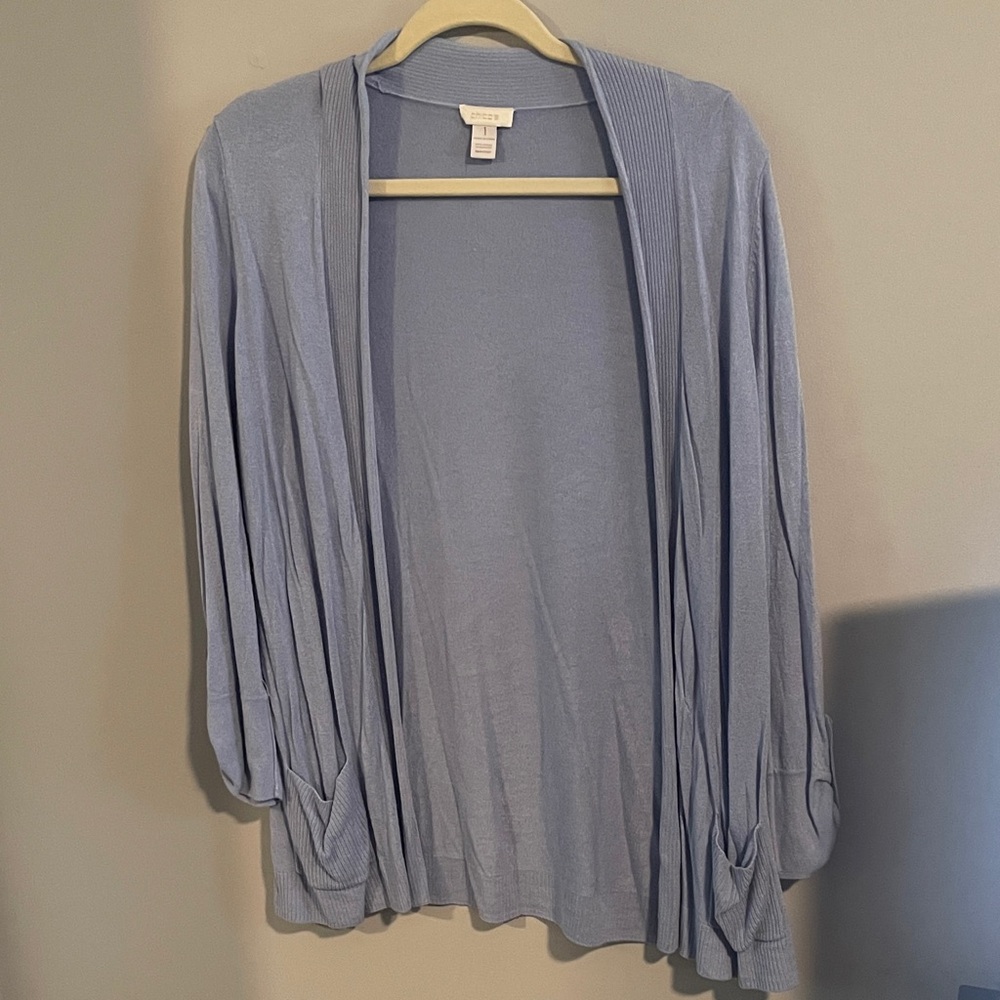 Light blue Chico’s cardigan
